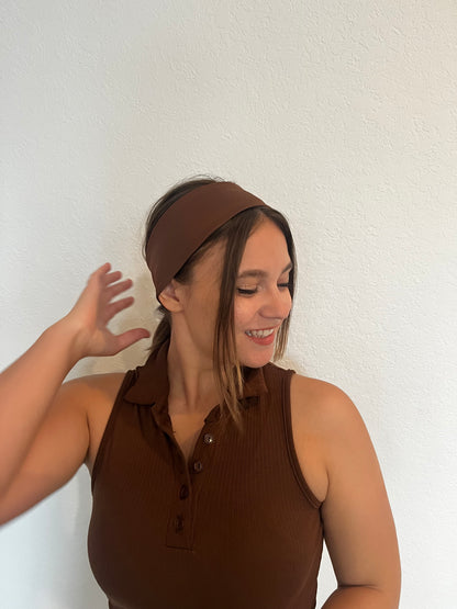 Nude Brown Laze Headband