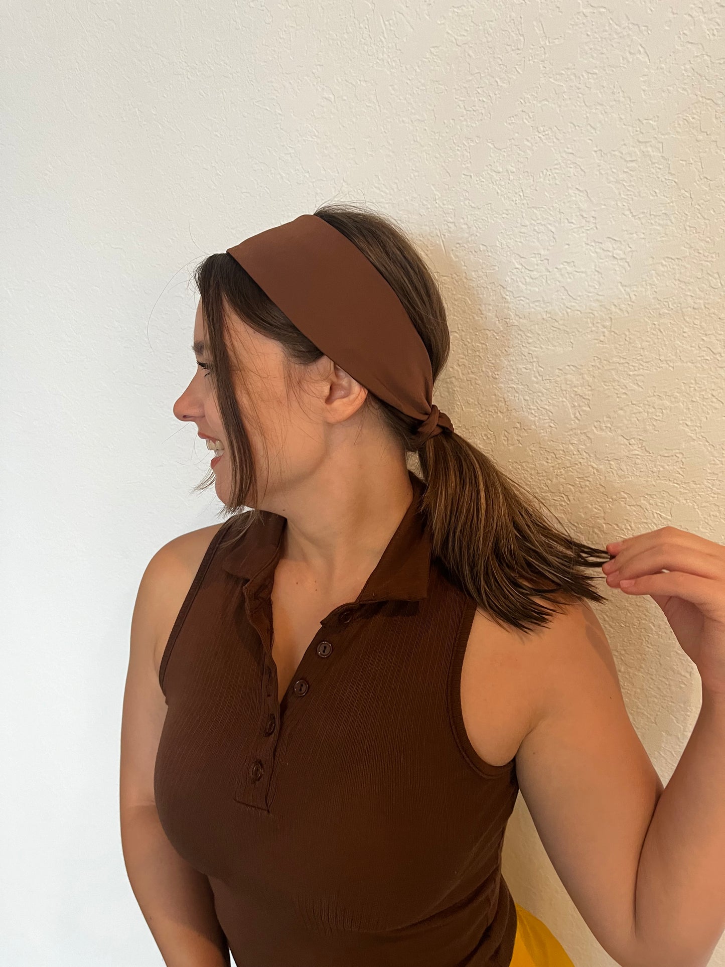 Nude Brown Laze Headband